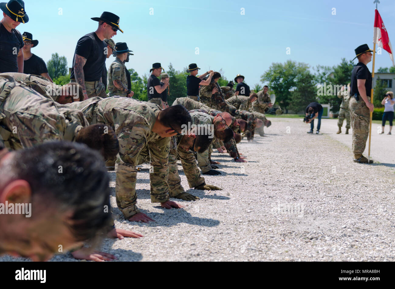 Apache Troop, 4th Squadron, 10th Cavalry Regiment conducted a spur ride ...