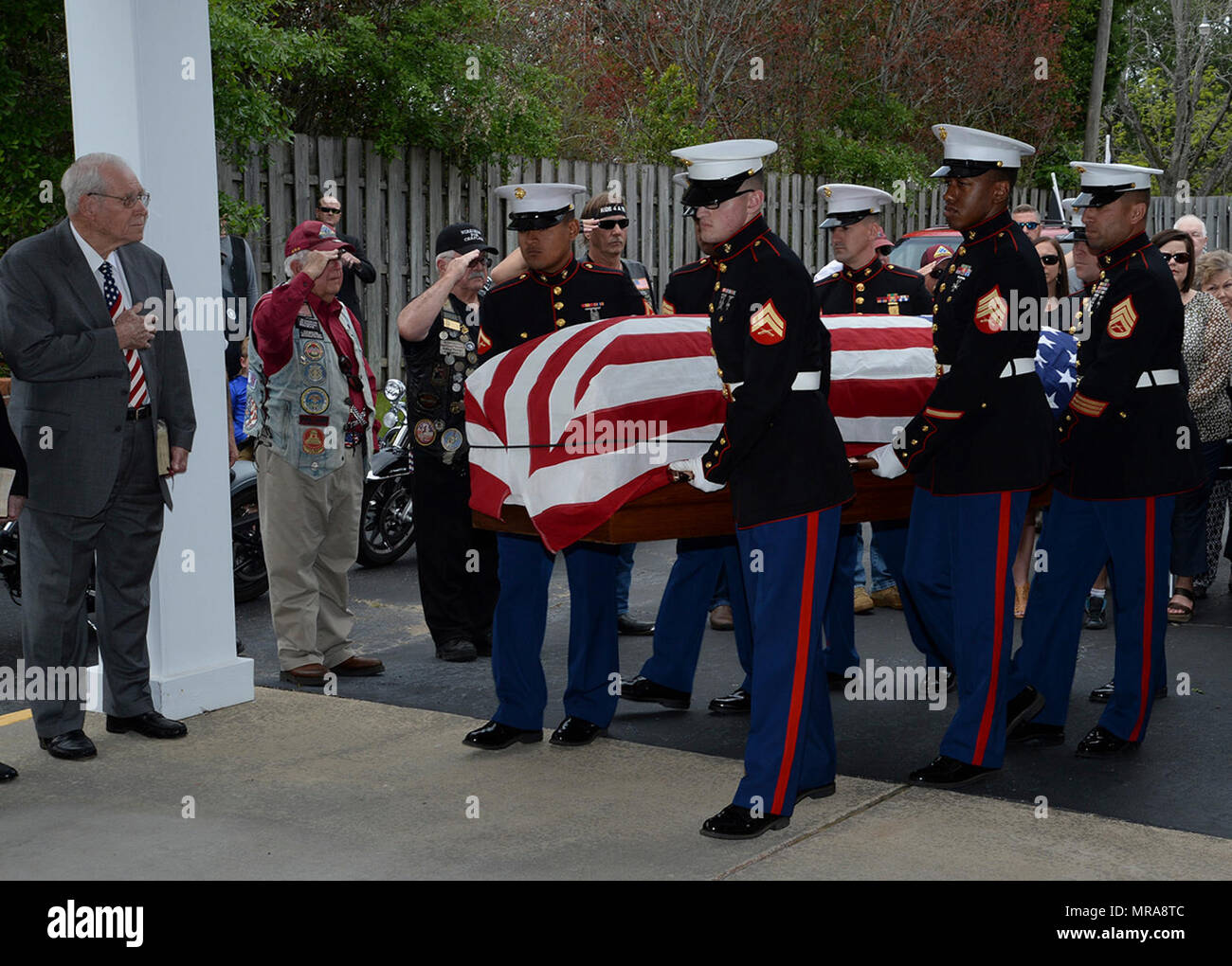 Marines attached to Marine Corps Logistics Base Albany funeral detail