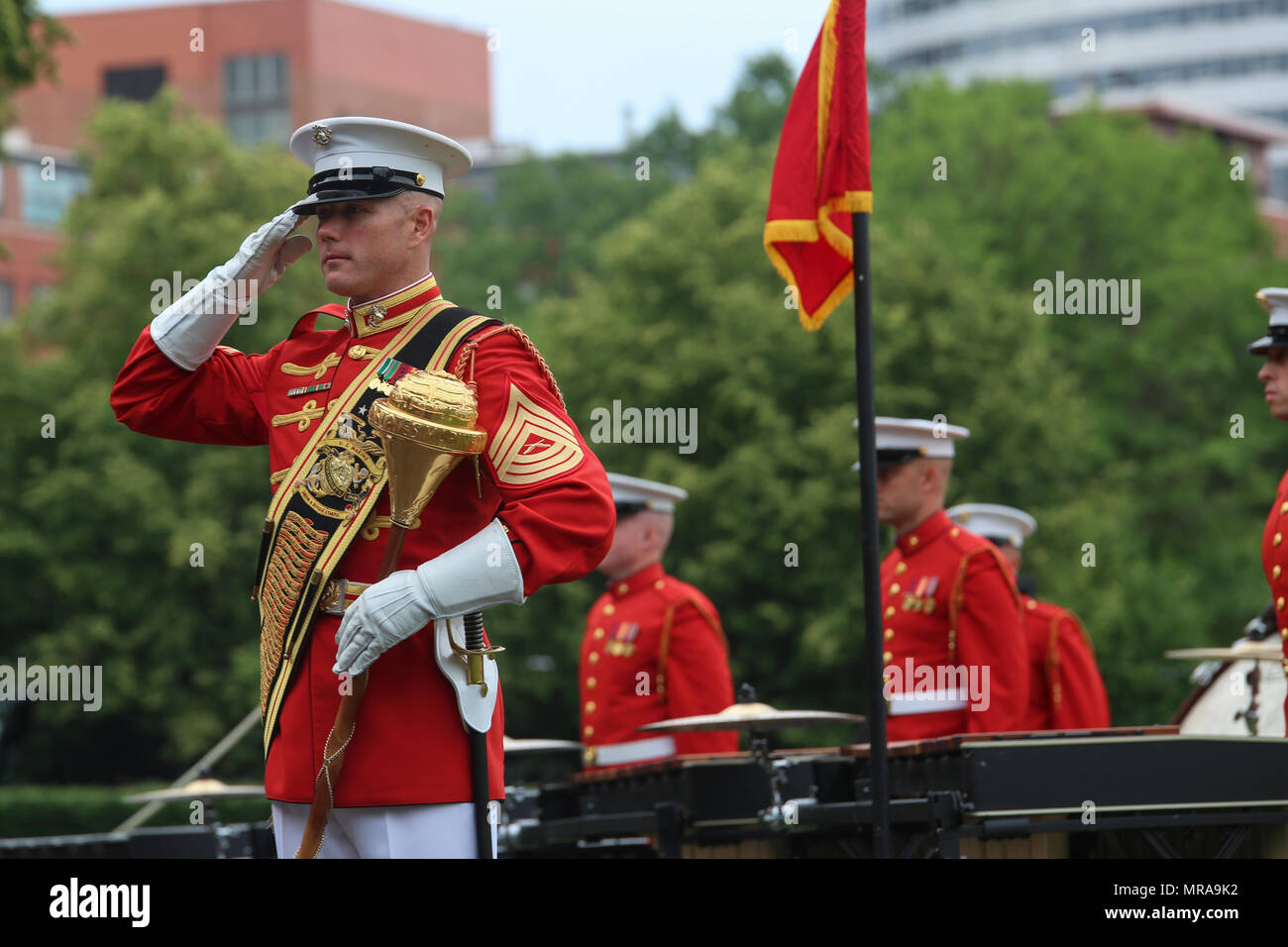 Master Sgt. Keith Martinez, assistant drum major, “The Commandant’s Own