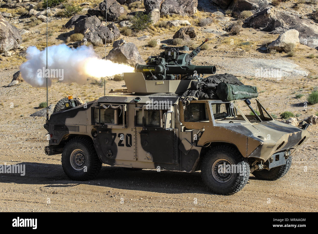 FORT IRWIN, Calif. A High Mobility Multipurpose Wheeled Vehicle from