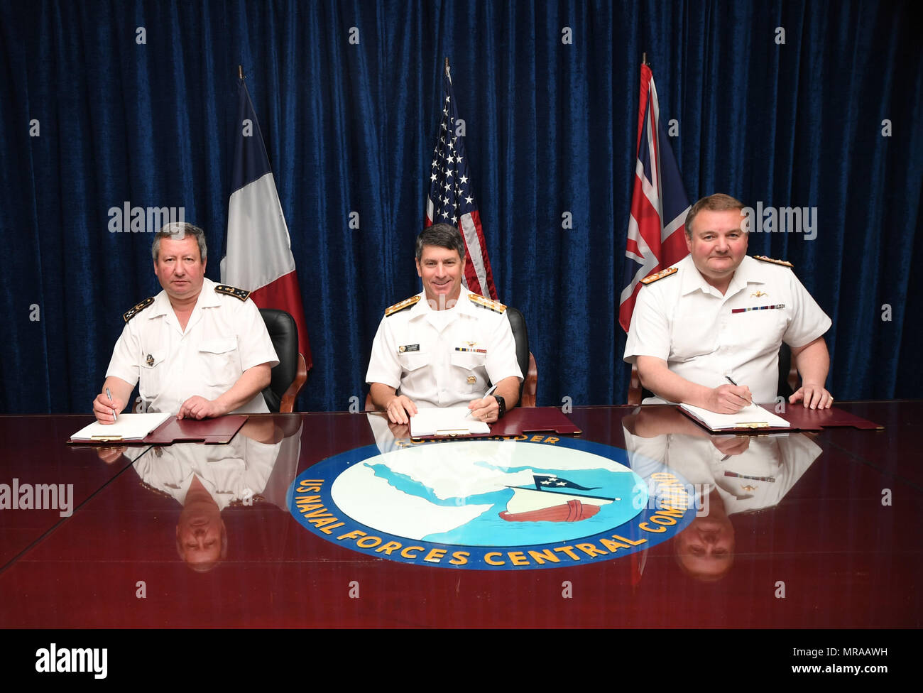 On June 1, 2017, naval commanders from France, the United States, and ...