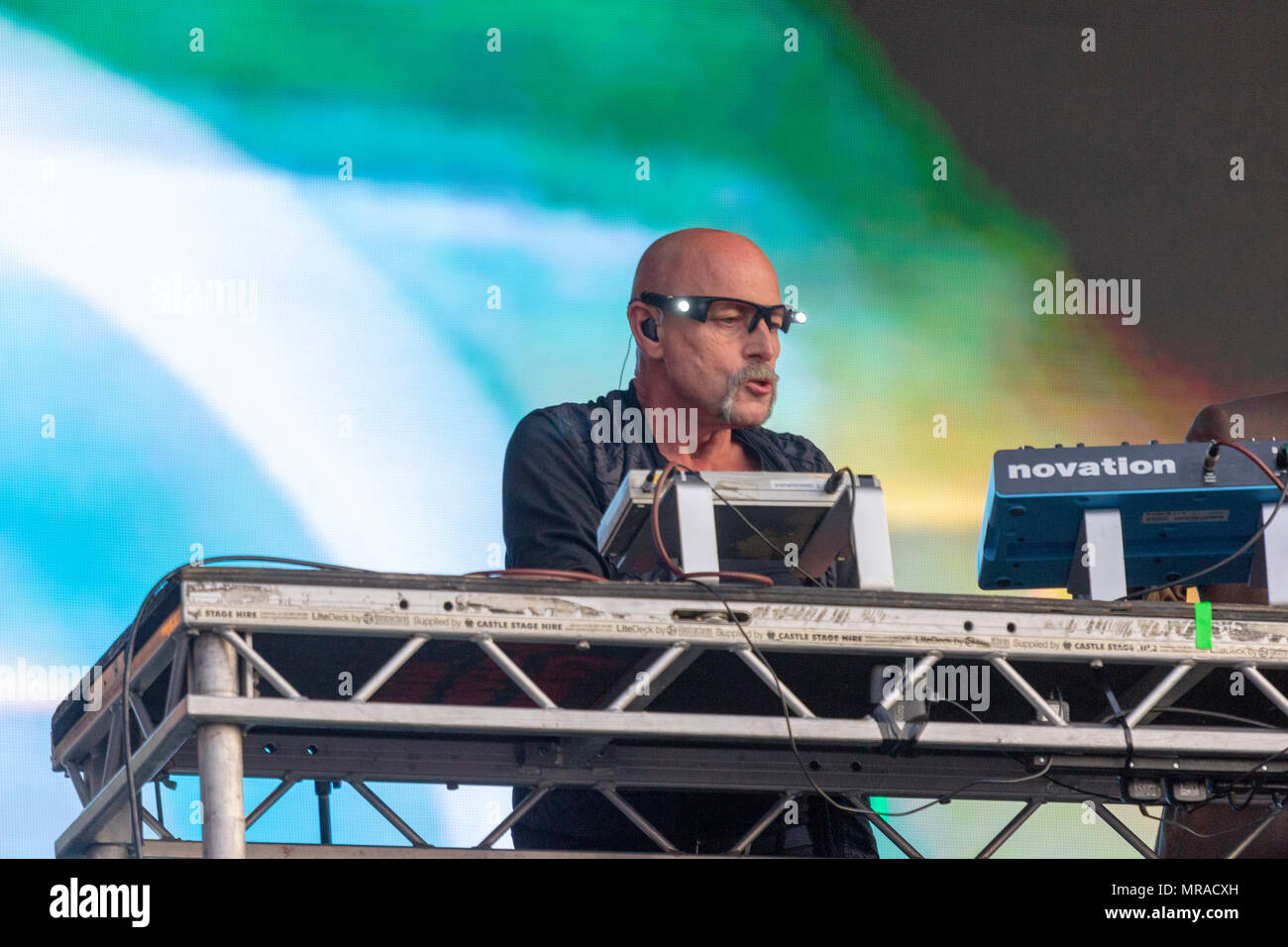 London, UK , 25 May 2018. Orbital are an English electronic dance music