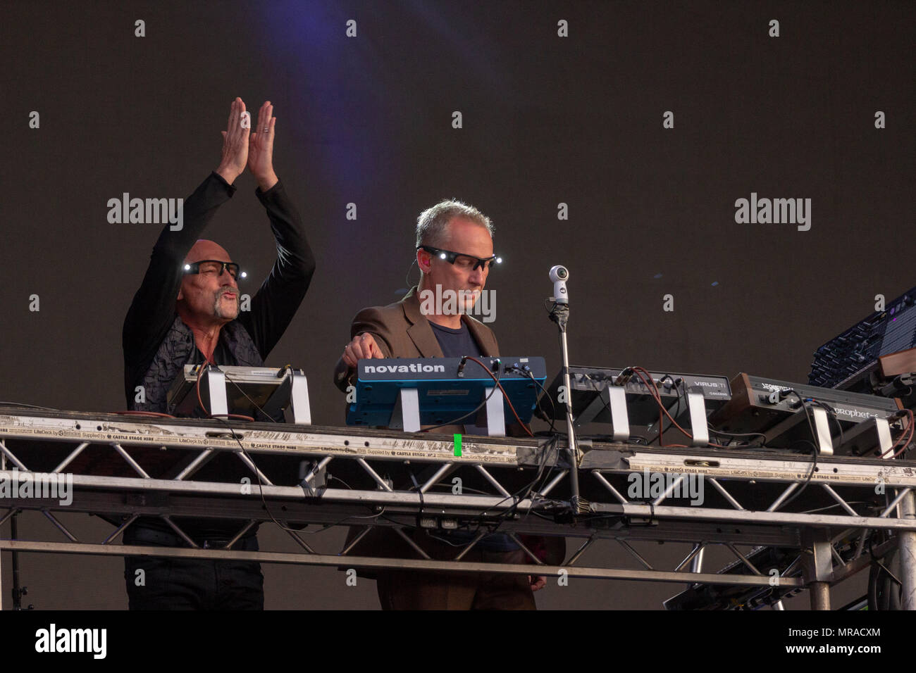 London, UK , 25 May 2018. Orbital are an English electronic dance music