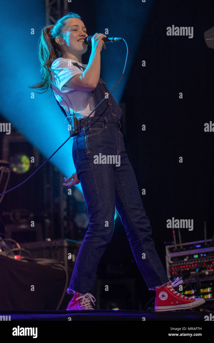 Swansea, Wales. 26th May 2018, Sigrid Performing at The Biggest Weekend in Singleton Park, Swansea on 5th May, 2018, Wales.© Jason Richardson / Alamy Live News Stock Photo
