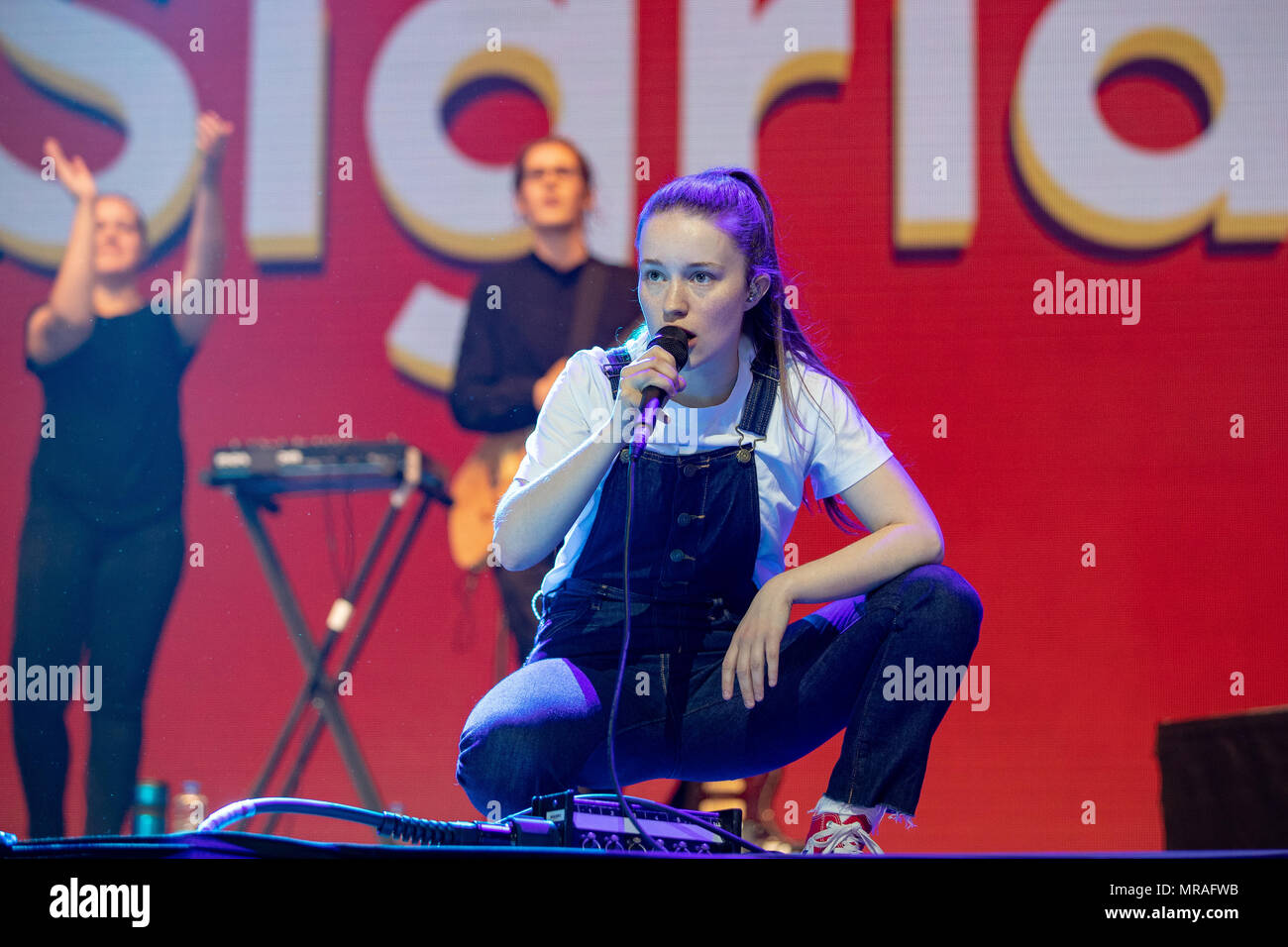 Swansea, Wales. 26th May 2018, Sigrid Performing at The Biggest Weekend in Singleton Park, Swansea on 5th May, 2018, Wales.© Jason Richardson / Alamy Live News Stock Photo