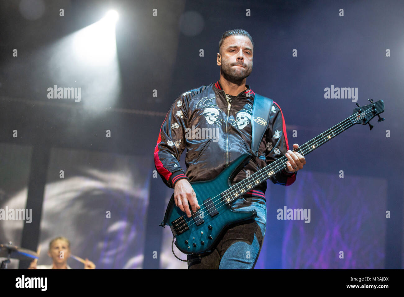 Napa California Usa 25th May 18 Chris Wolstenholme Of Muse During Bottlerock Music Festival At Napa Valley Expo In Napa California Credit Daniel Deslover Zuma Wire Alamy Live News Stock Photo Alamy