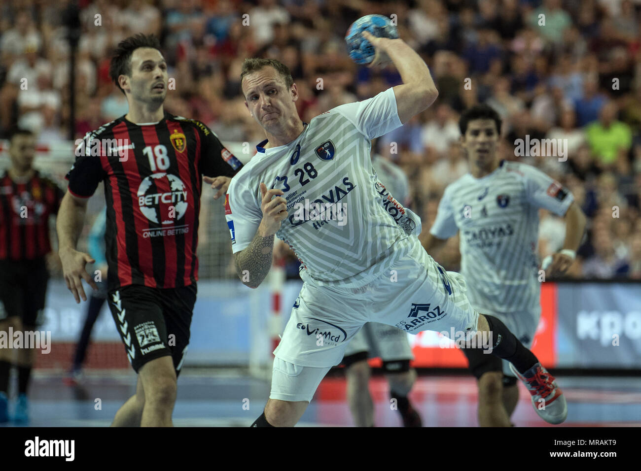 26 May 2018, Germany, Cologne: Handball, Champions League, Vardar Skopje vs Montpellier HB, semi-finals at