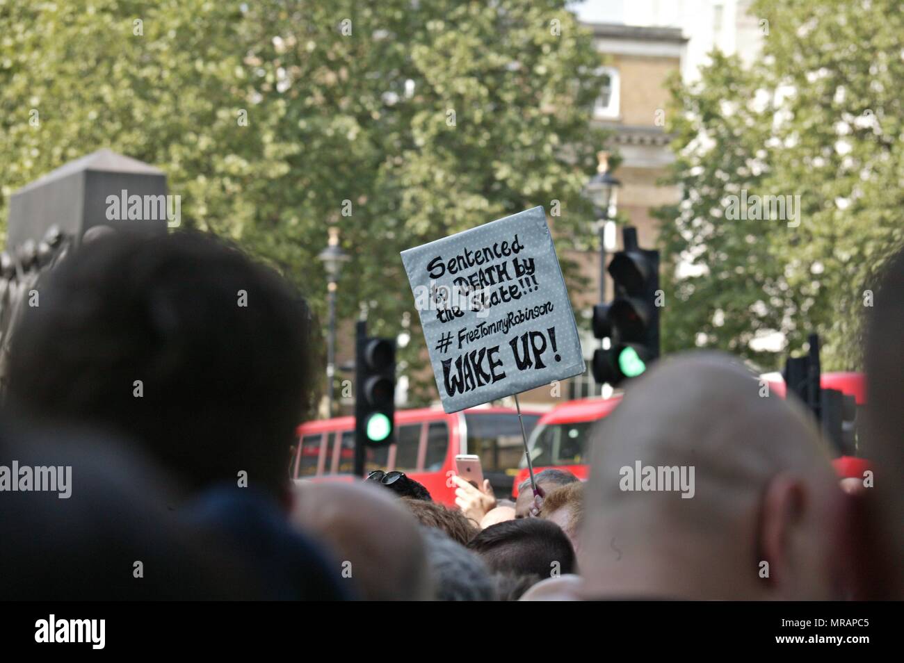 London, UK. 26th May, 2018. Free Tommy Robinson Protest Credit: Knelstrom Ltd/Alamy Live News Stock Photo