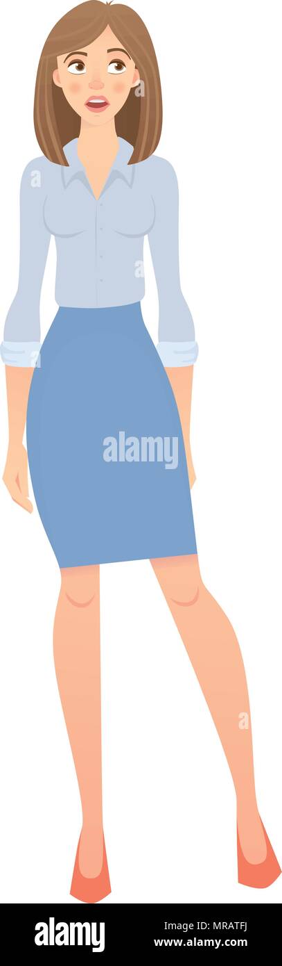 business woman isolated Stock Vector