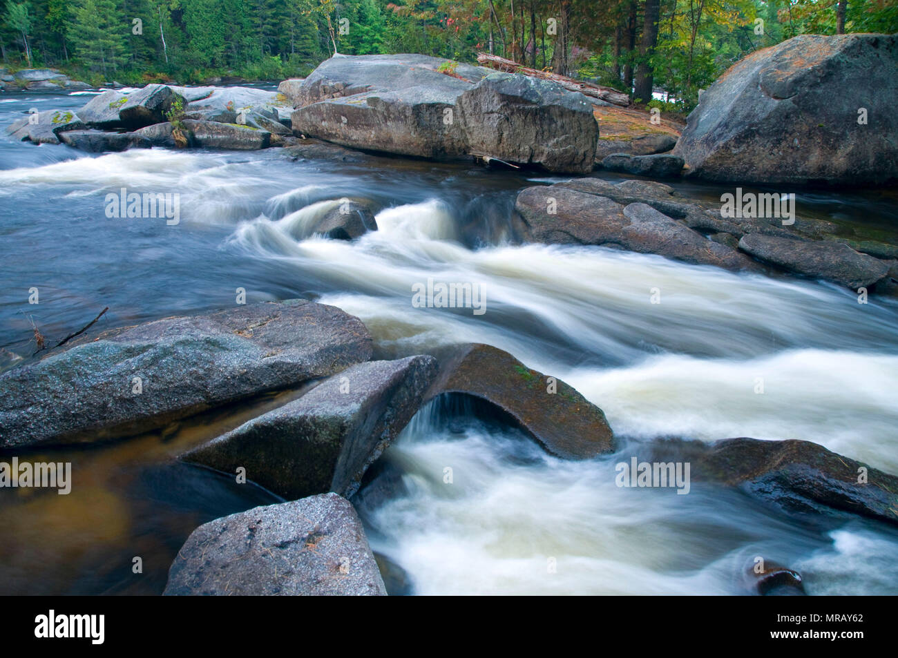 West Branch Penobscot River channel by Abol Falls, Penobscot River