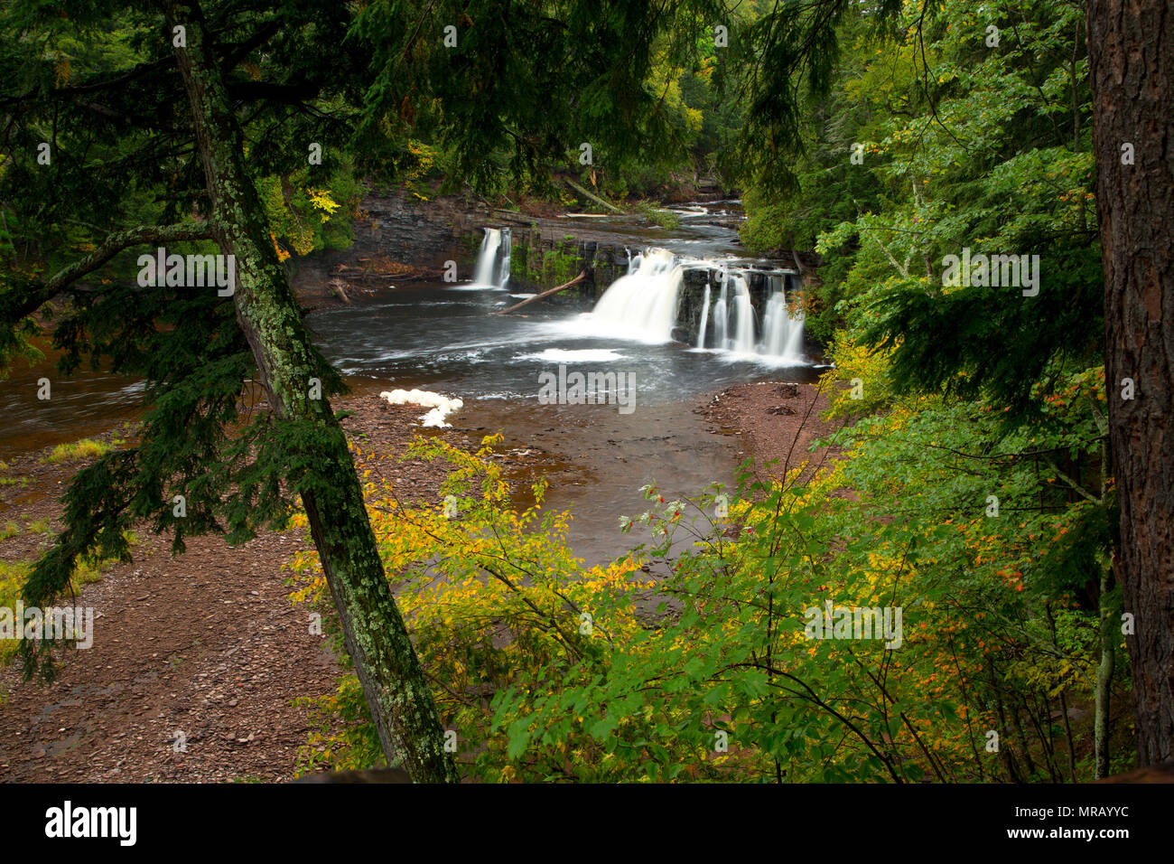 Manabezho Falls, North Country National Scenic Trail, Porcupine