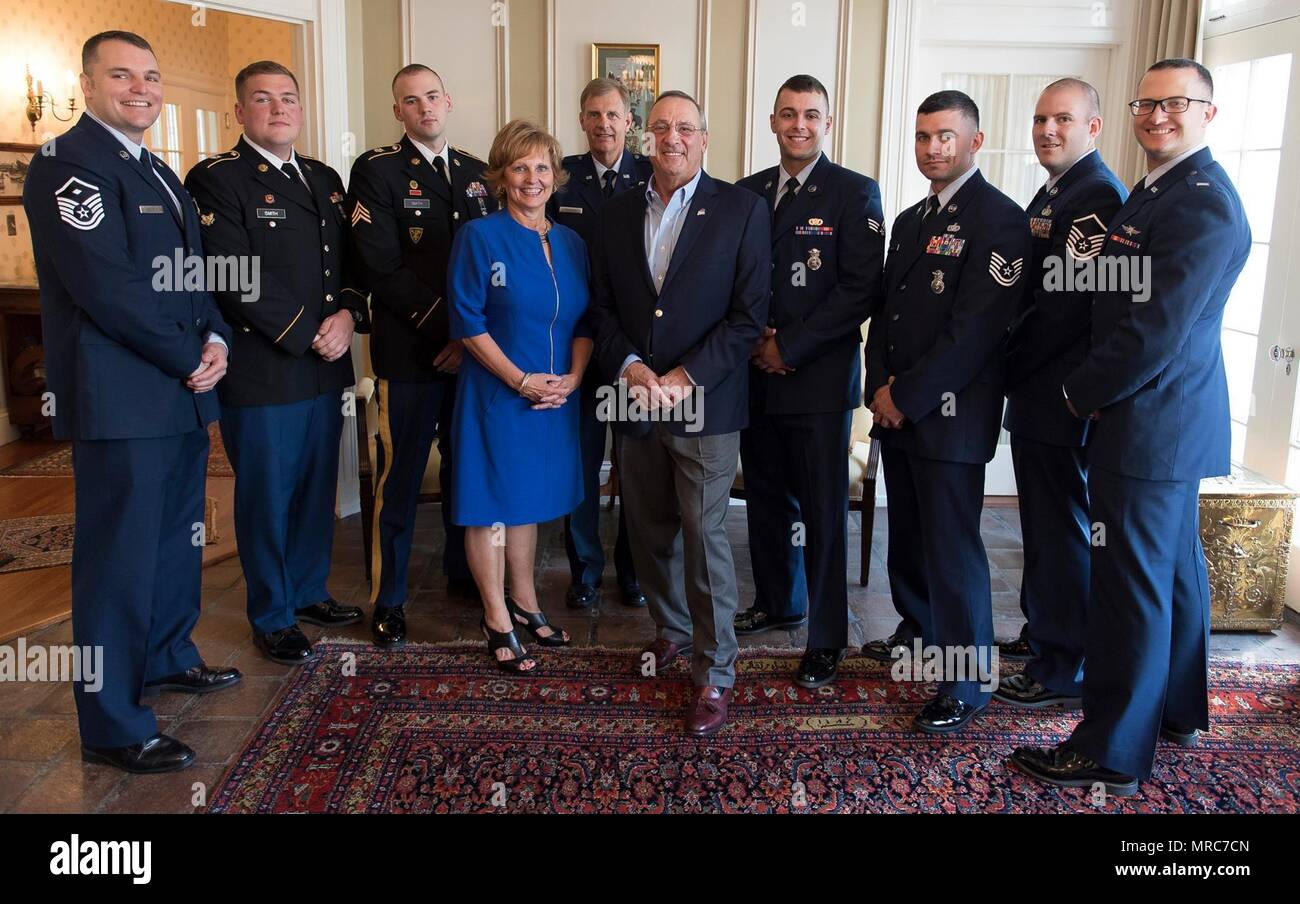 The Governor of Maine, Paul LePage, Maine's First Lady, Ann LePage and