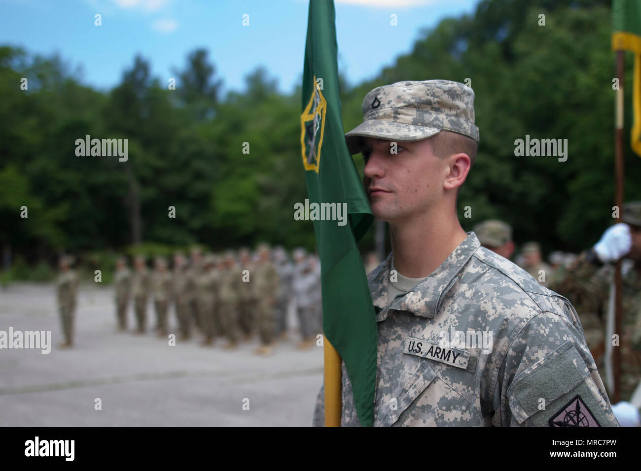 Pvt. First Class Stephen Grams, a U.S. Army Reserve supply clerk with the Headquarters and