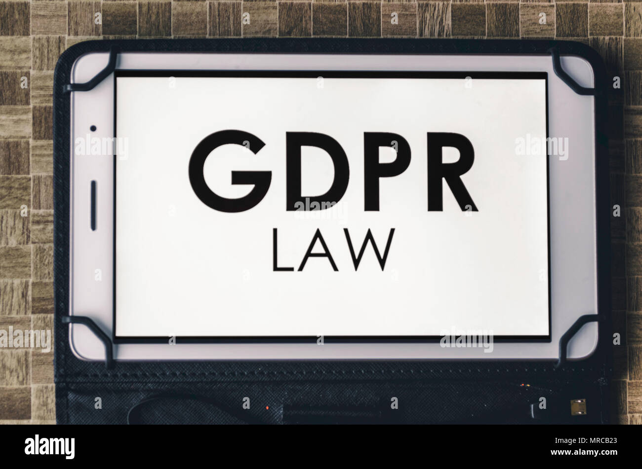 GDPR law is being implemented across the globe Stock Photo