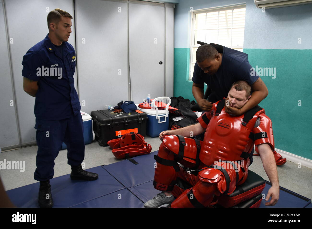 Coast Guard Petty Officer 1st Class Matthew Matheson, a maritime