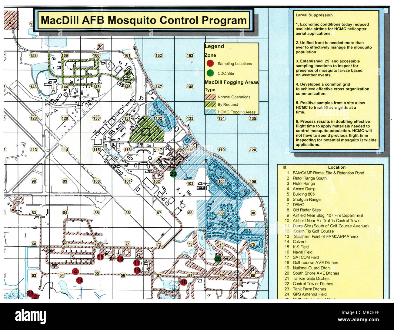 Designated Routes MacDill Air Force Base pest management program conducts mosquito ...
