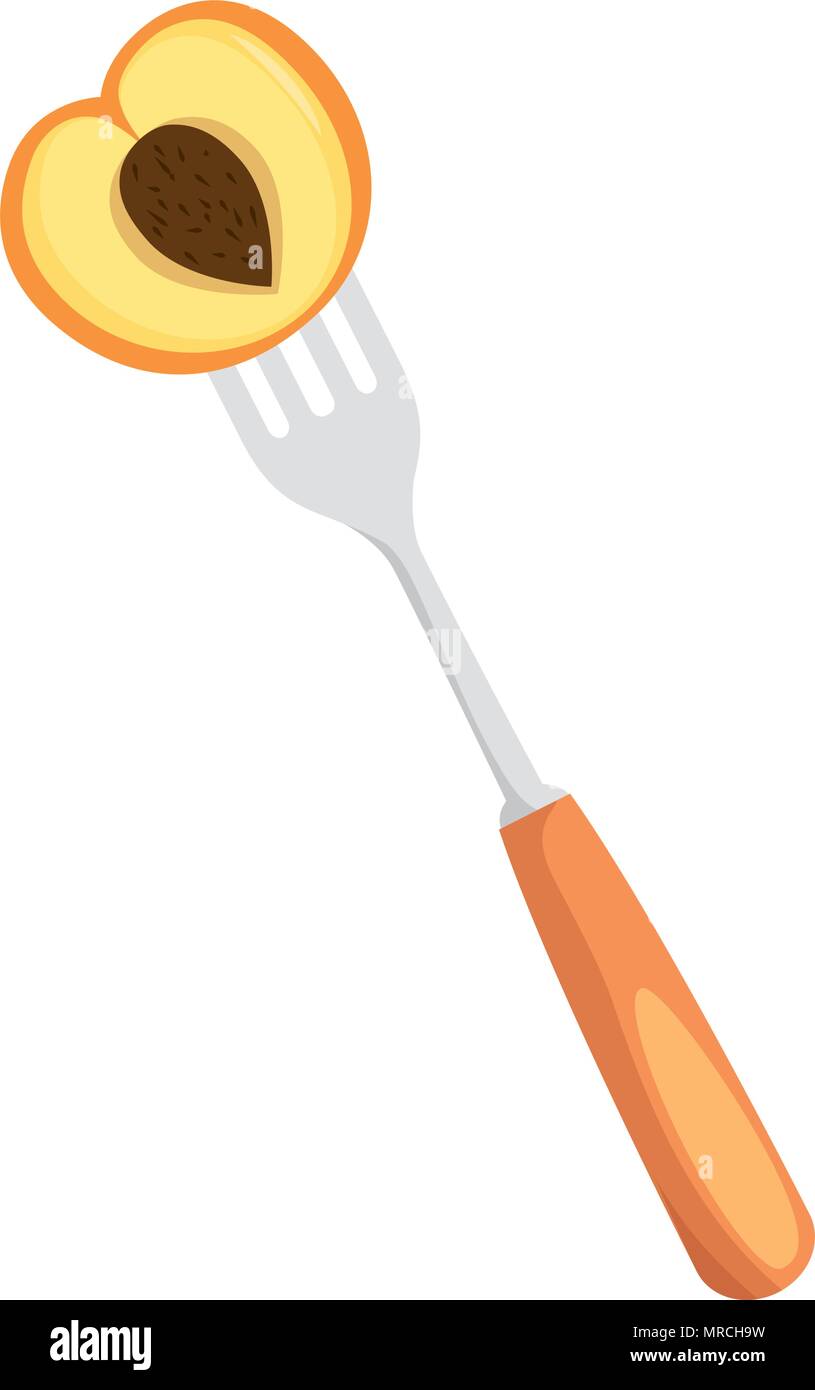 fresh mango fruit in fork Stock Vector Image & Art Alamy