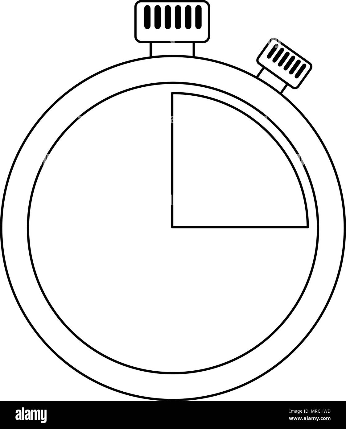 chronometer time clock isolated icon Stock Vector Image & Art - Alamy