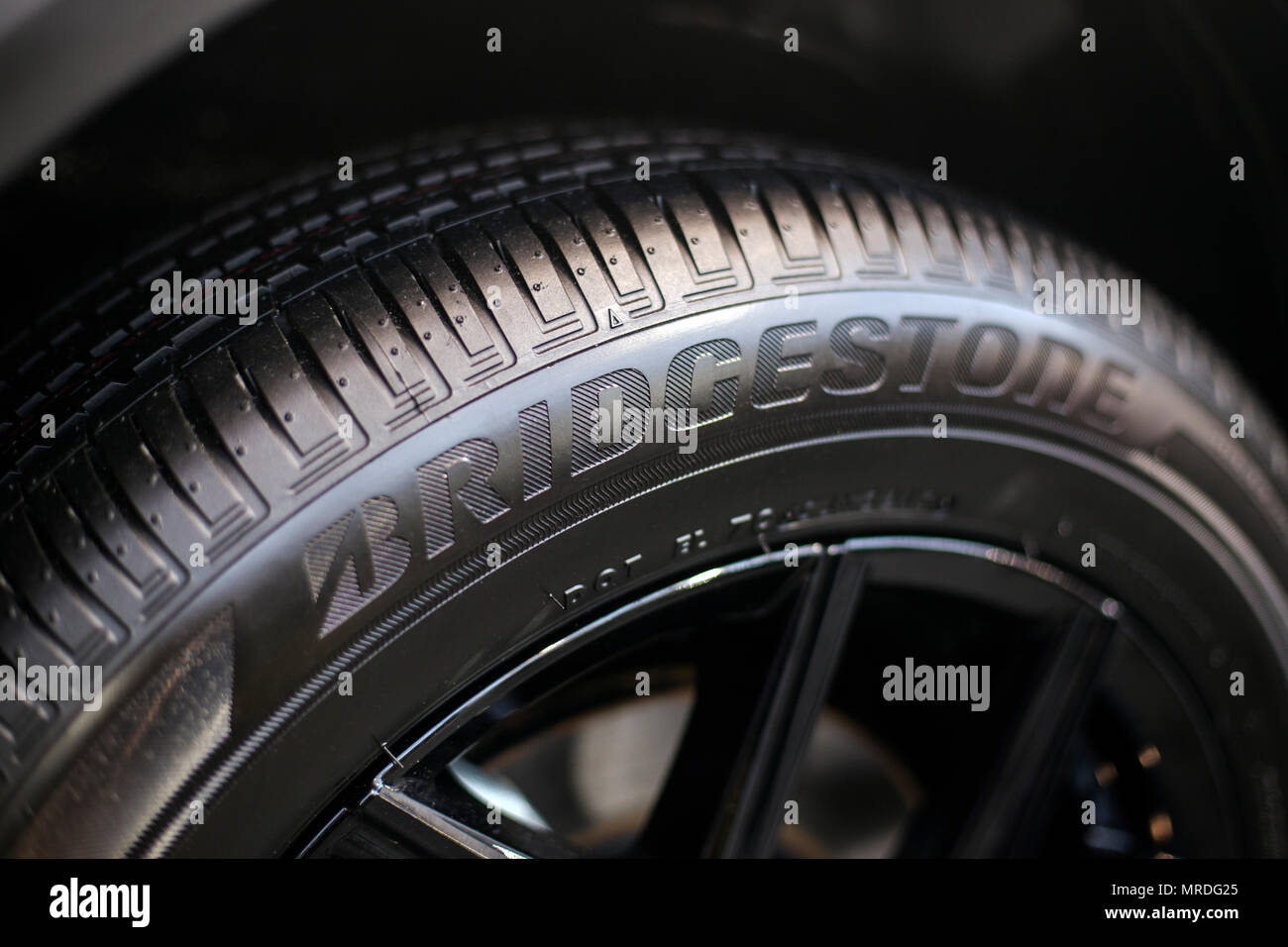 Bridgestone tires Stock Photo