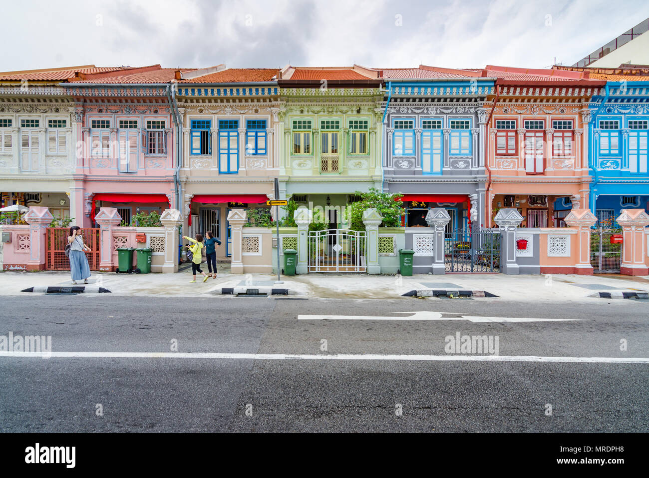 Colourful Peranakan House The Word Peranakan Used By The Local People Of The Malay Archipelagos To Address Foreign Immigrants Stock Photo Alamy
