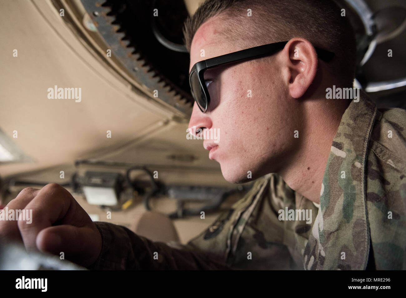 Airman Troy Mailloux, 332nd Expeditionary Security Forces Squadron fire ...