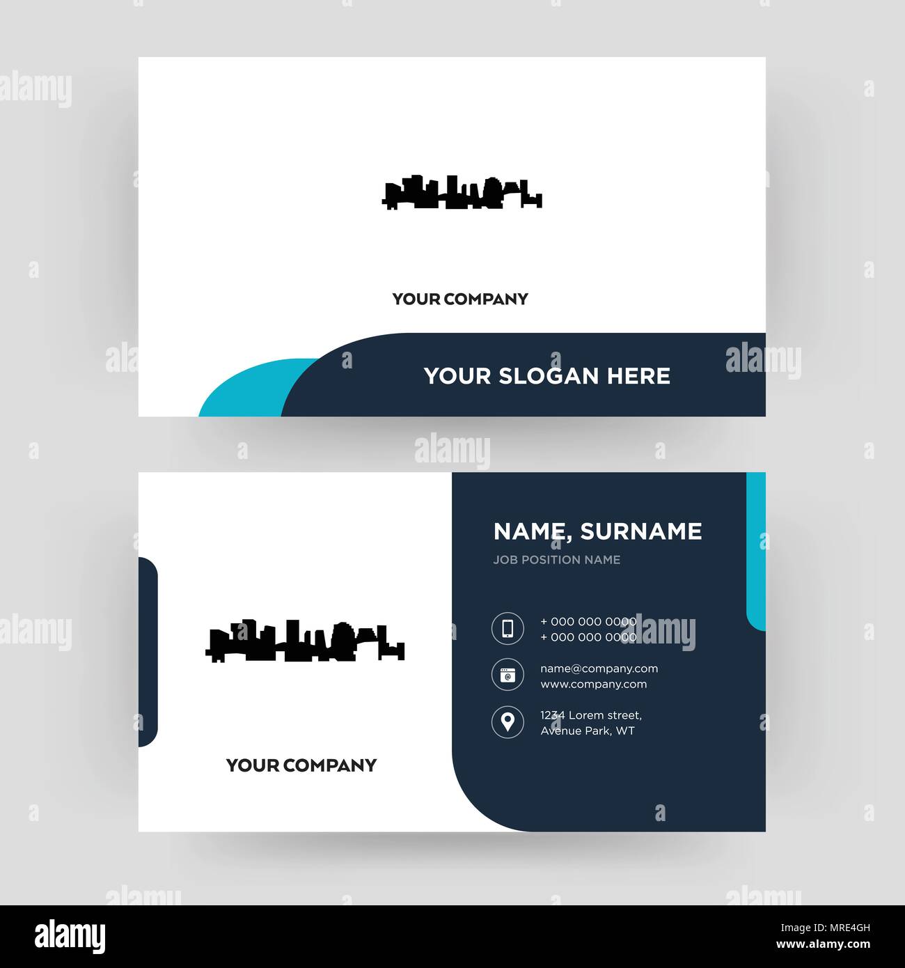 norway, business card design template, Visiting for your company