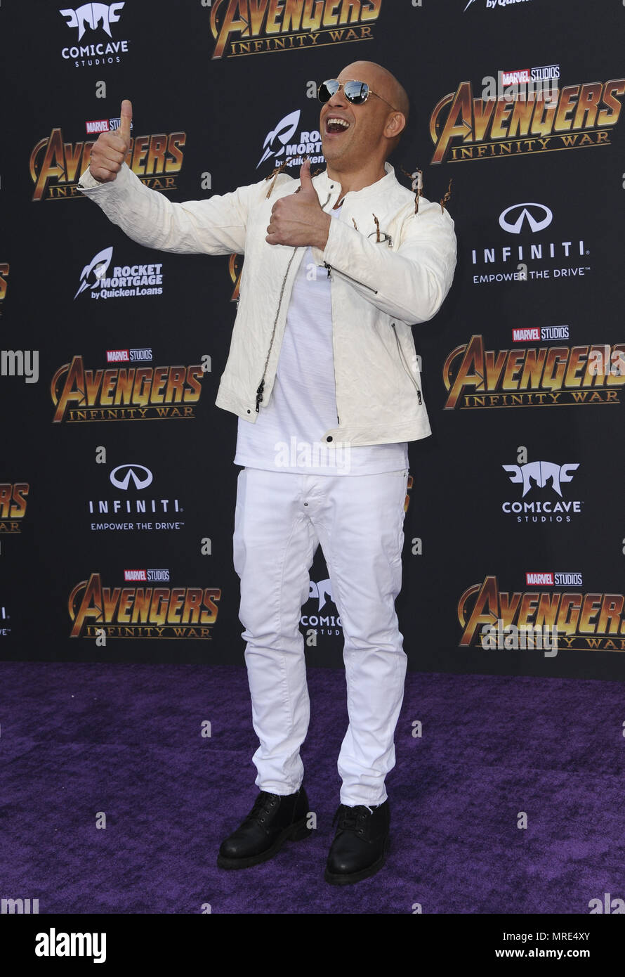 Film Premiere of Avengers Infinity War Featuring: Vin Diesel Where: Los ...