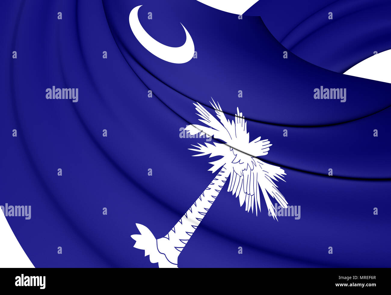 3D Flag of South Carolina, USA. 3D Illustration Stock Photo - Alamy