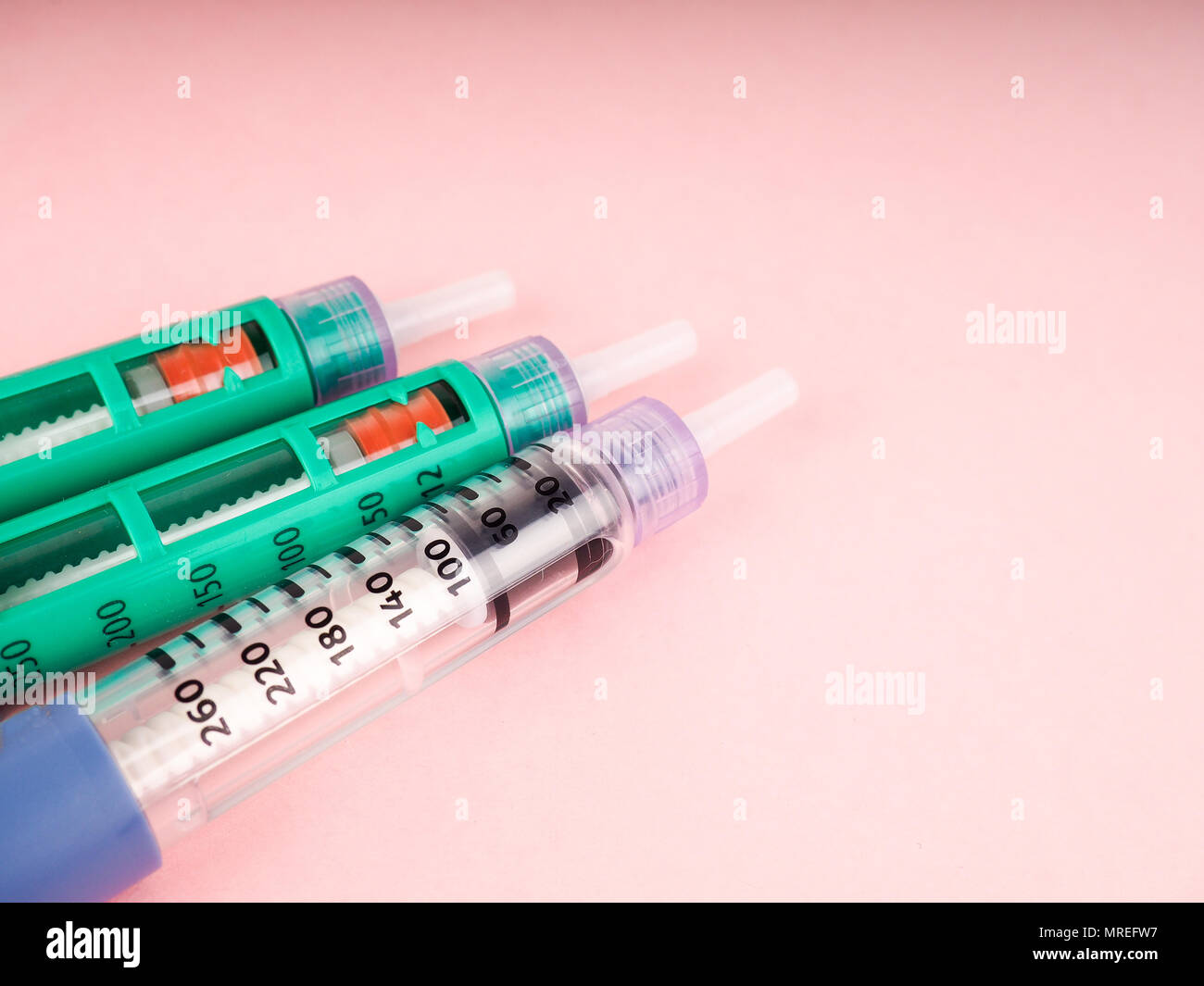 Insulin injection needle or pen for use by diabetics, insulin and