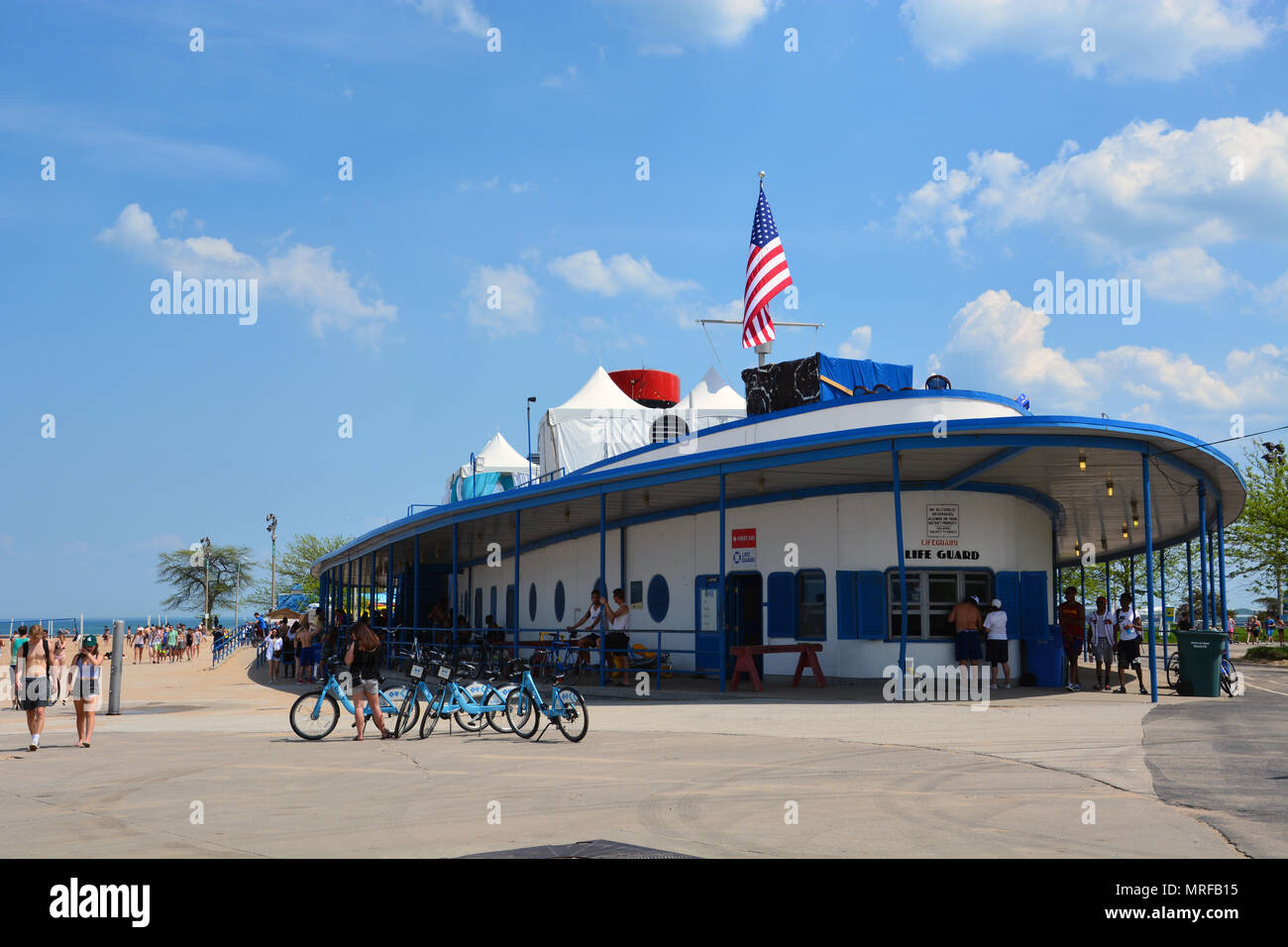 Opened in 1940, the North Avenue Beach House in Lincoln Park resembles
