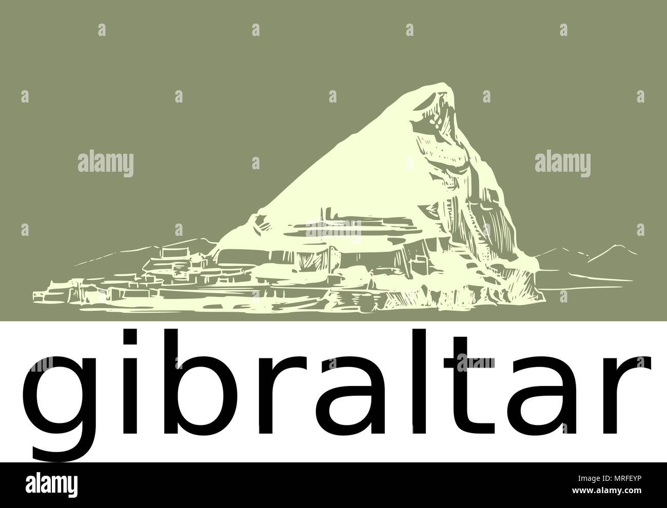 Strait of gibraltar pillars of hercules hi-res stock photography and ...