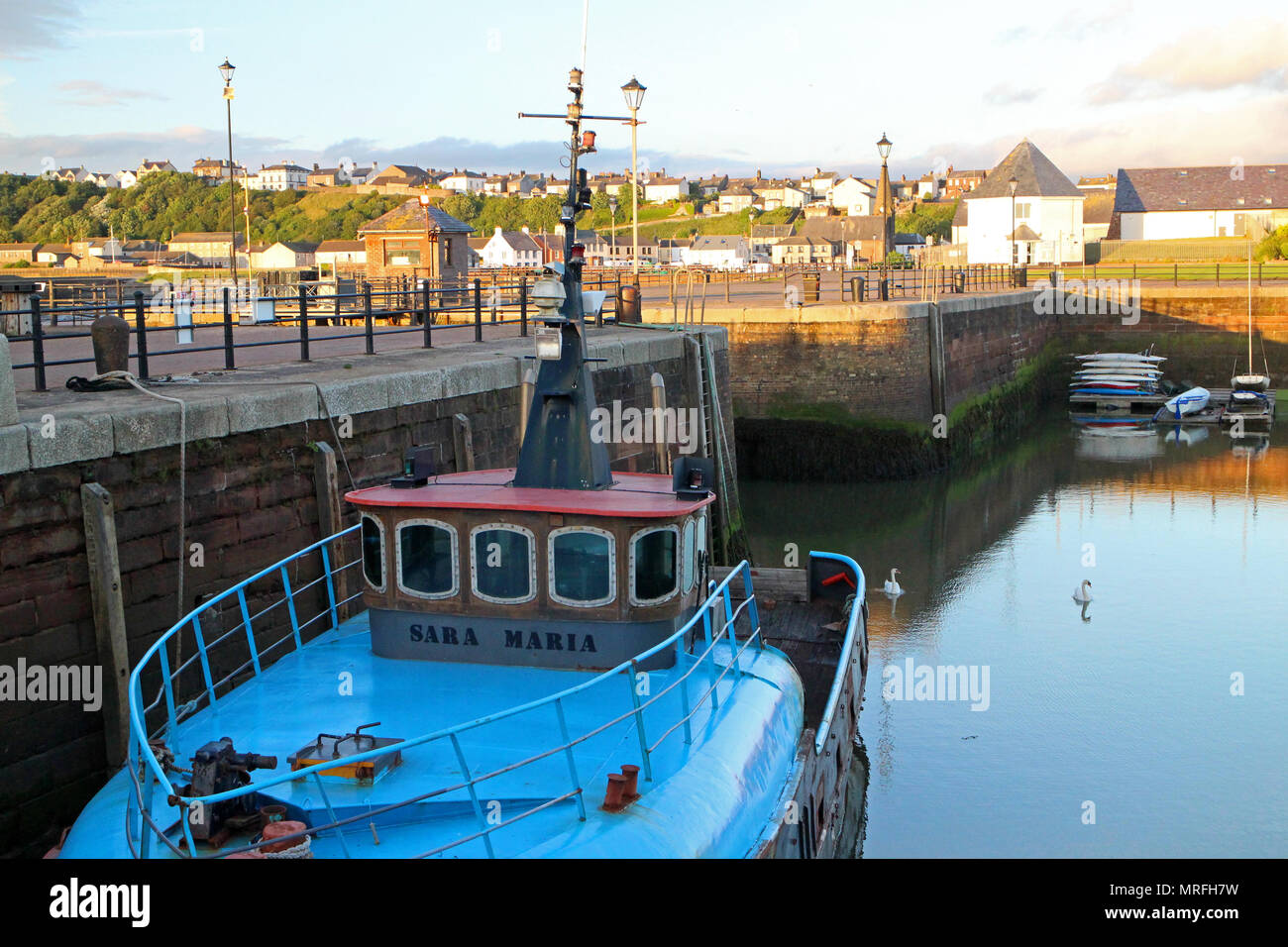 Harbour fishing boats maryport cumbria hi-res stock photography and ...