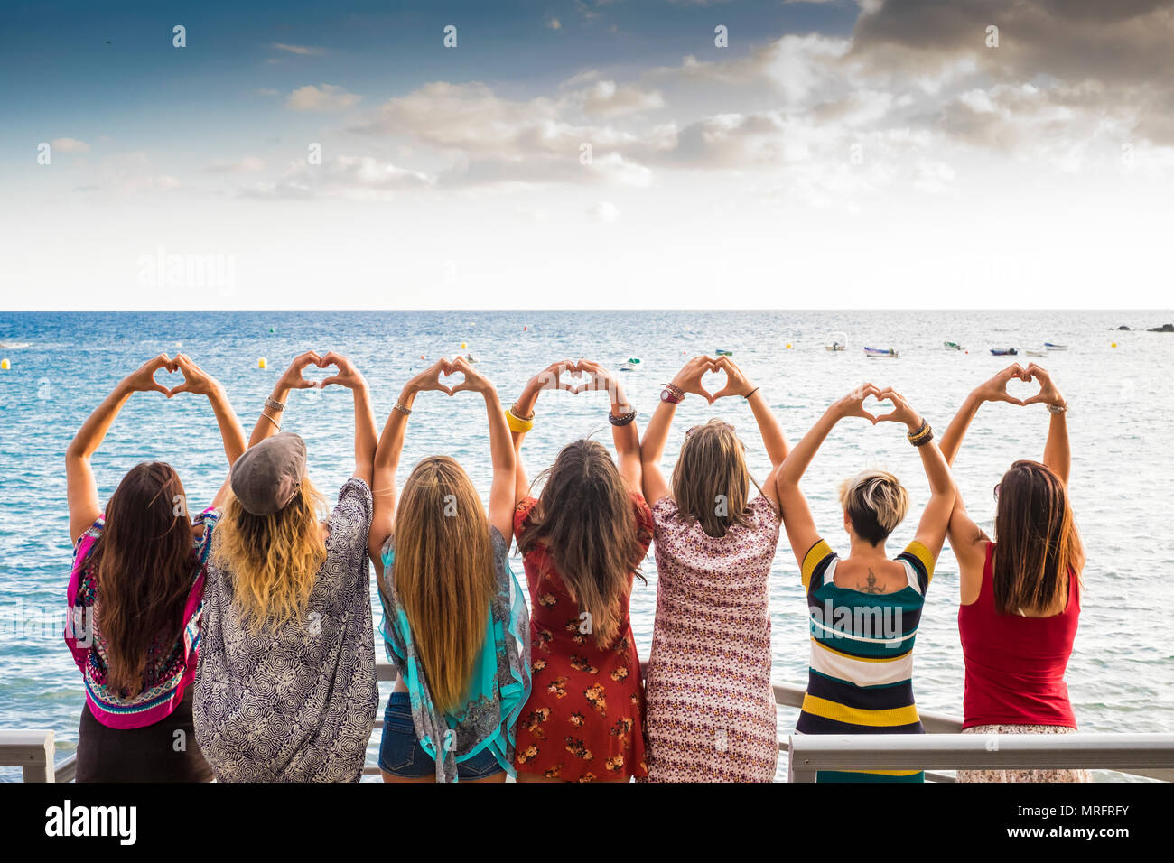 Seven girls hi-res stock photography and images - Alamy