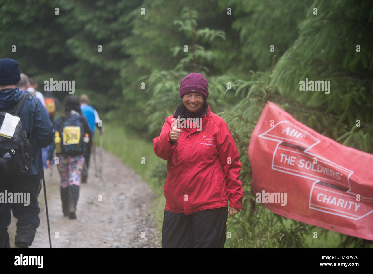 Participants Hike In The 2017 Cateran Yomp Supporting The Abf The