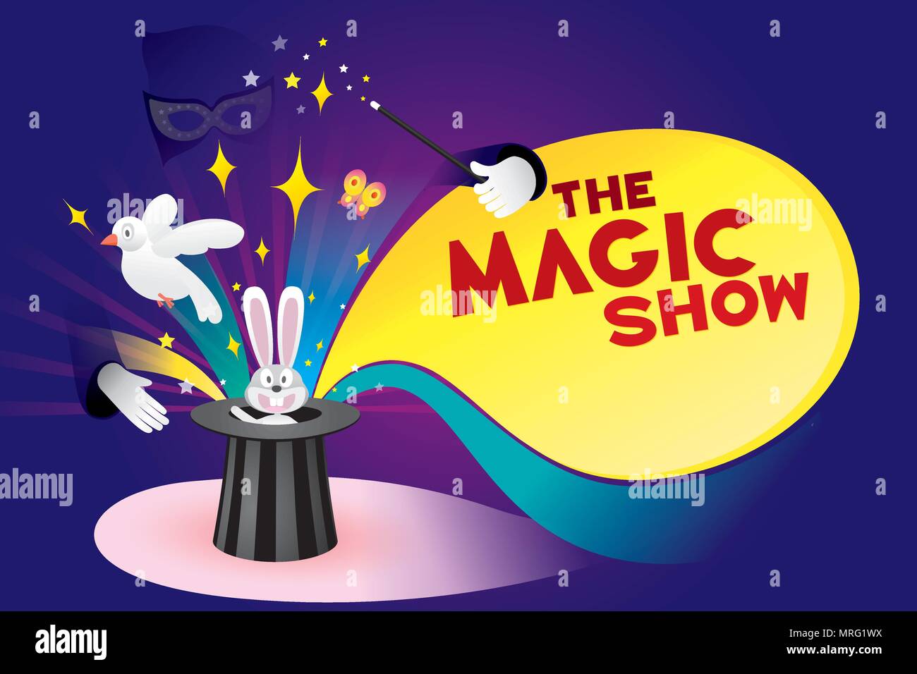 The magic show. Vector illustration Stock Vector Image & Art Alamy