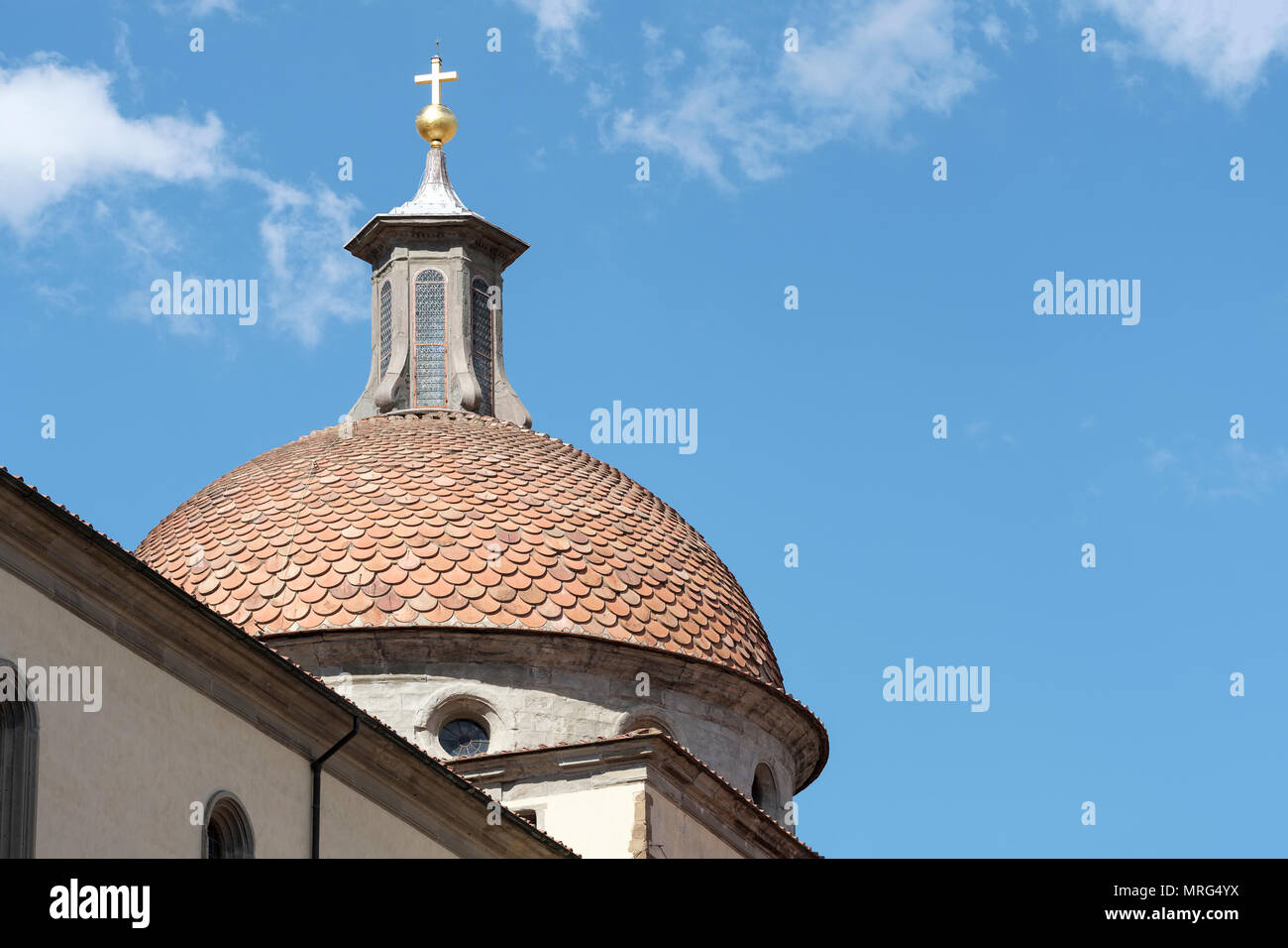 Basilica di Santo Spirito, Oltrarno quarter, Piazza Santo Spirito, Florence, Tuscany, Italy, Europe, Stock Photo