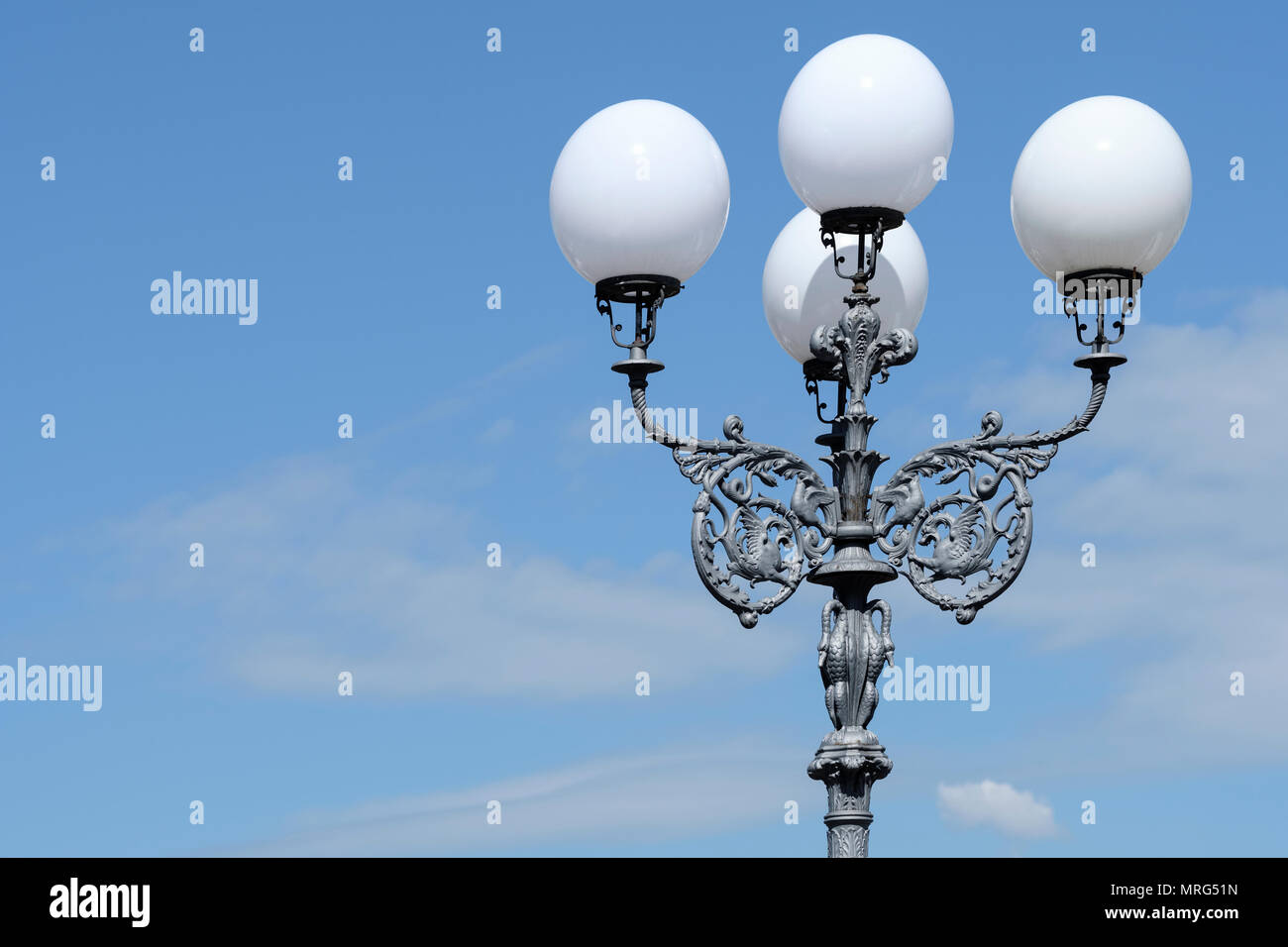 Wrought iron street light hi-res stock photography and images - Alamy