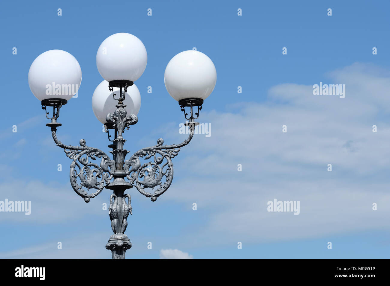 Wrought iron street light hi-res stock photography and images - Alamy