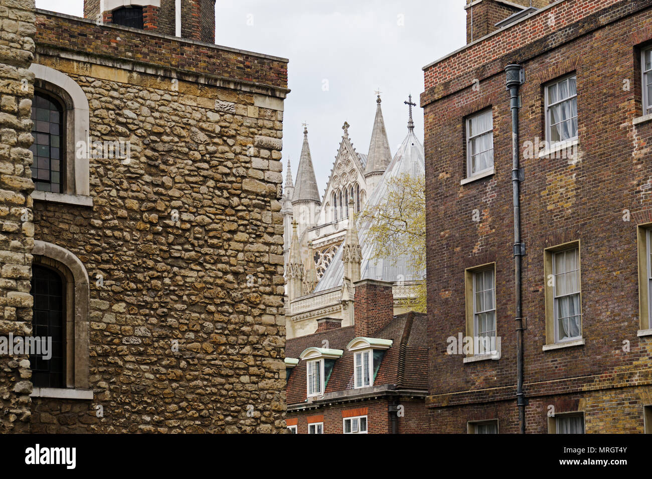 Jewel House and Westminster Abbey London England Stock Photo Alamy