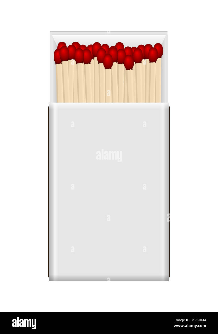 Matchbox on a white background. Vector illustration Stock Photo - Alamy