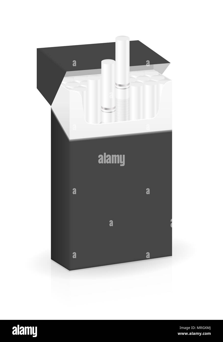 Pack of cigarettes on a white background. Vector illustration Stock ...