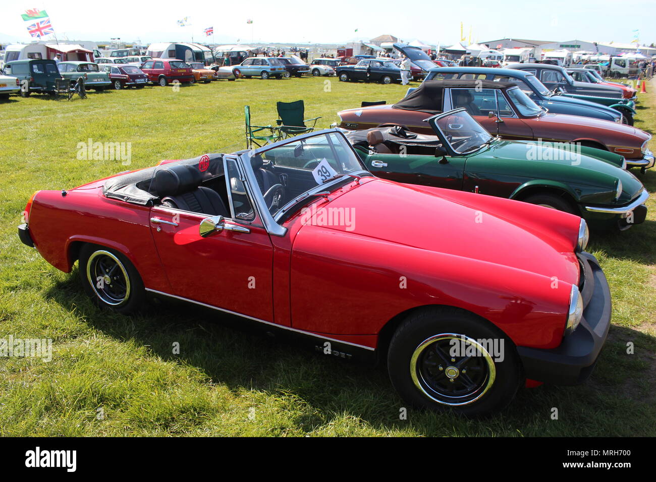 Classic Car Show Llandudno Wales Stock Photo Alamy