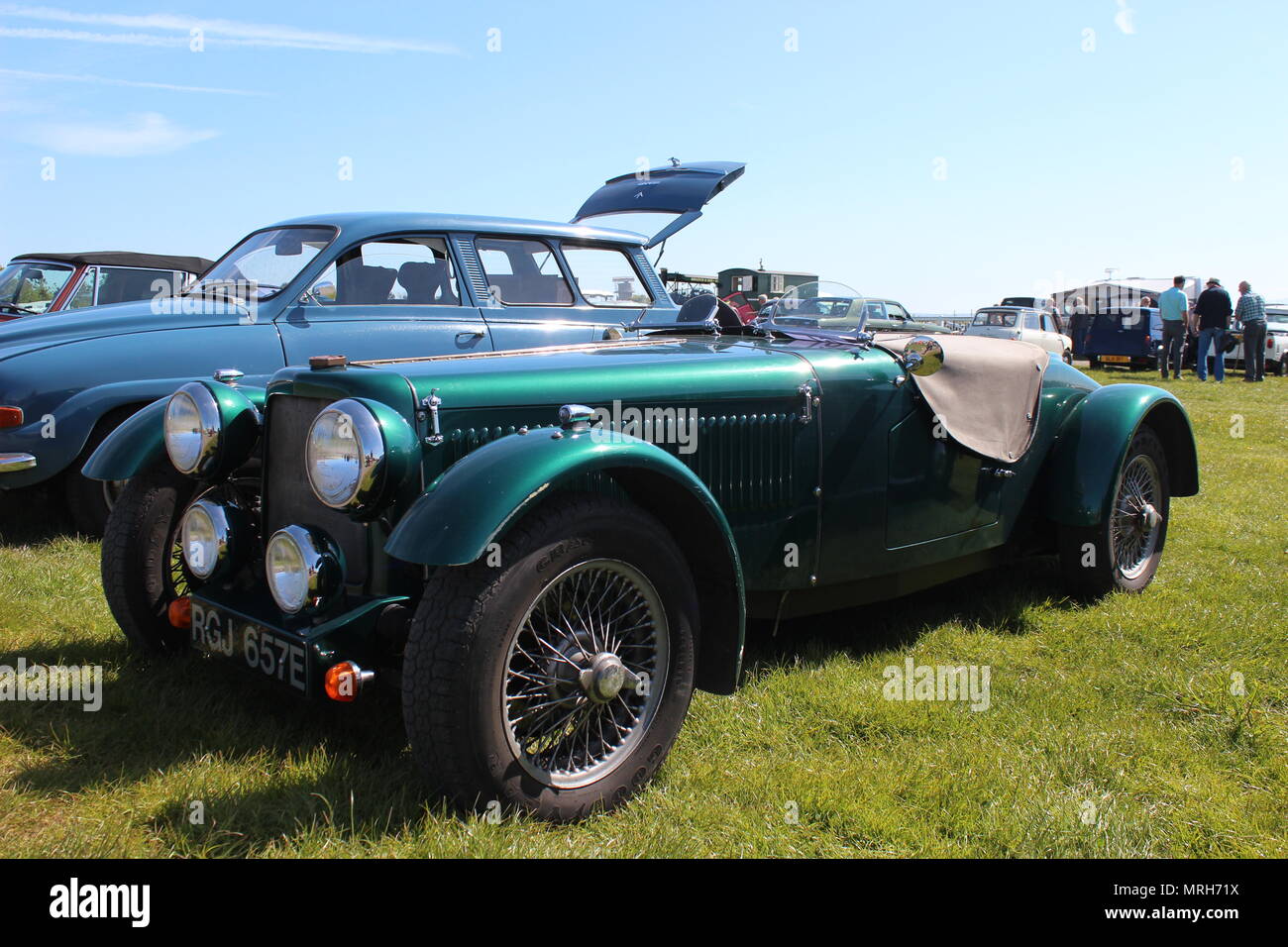 Classic Car Show Llandudno Wales Stock Photo Alamy