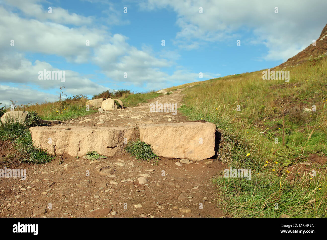 Walk on Conic Hill - Loch Lomond Stock Photo