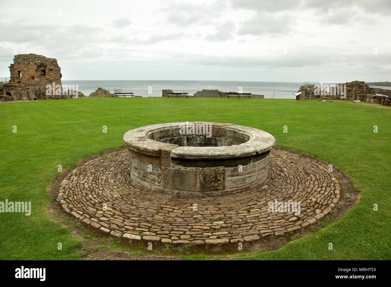 St Andrews Castle Ruins Medieval Landmark. Fife, Scotland Stock Photo