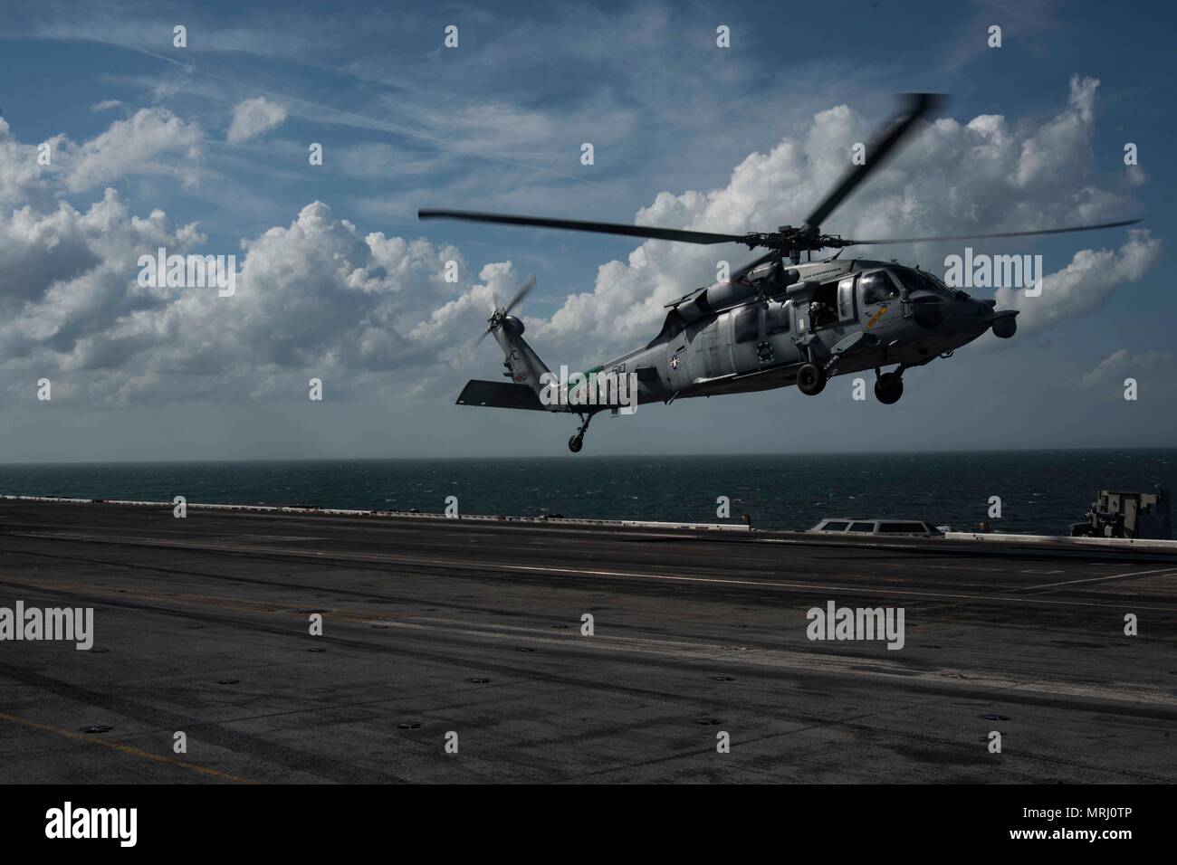 170619-N-KJ380-166 ATLANTIC OCEAN (June 19, 2017) An MH-60S Sea Hawk ...