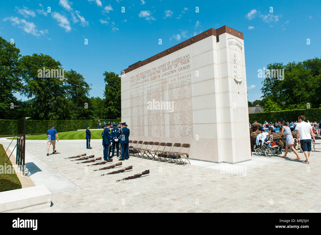 Luxembourg American Cemetery and Memorial Stock Photo