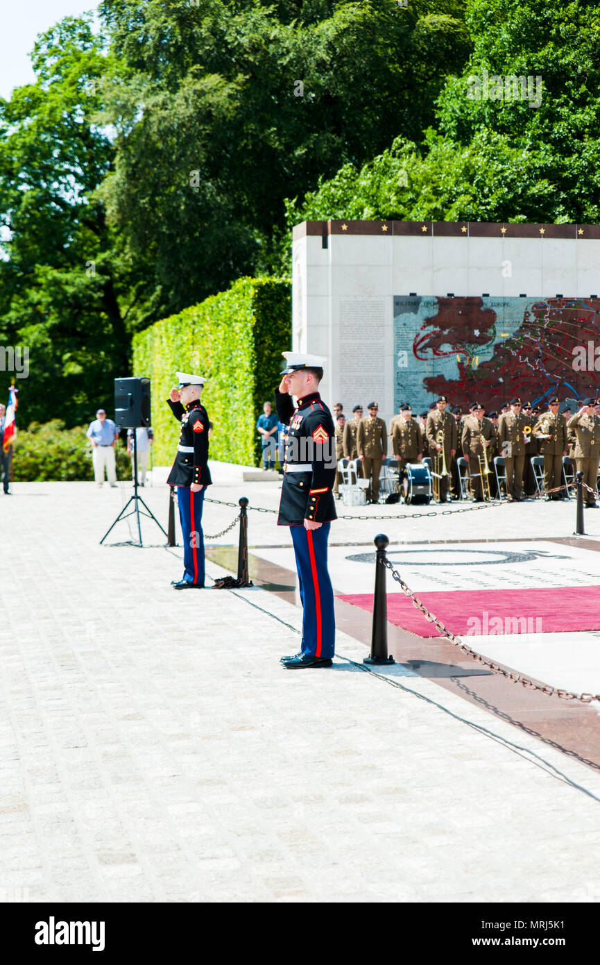 Luxembourg American Cemetery and Memorial Stock Photo