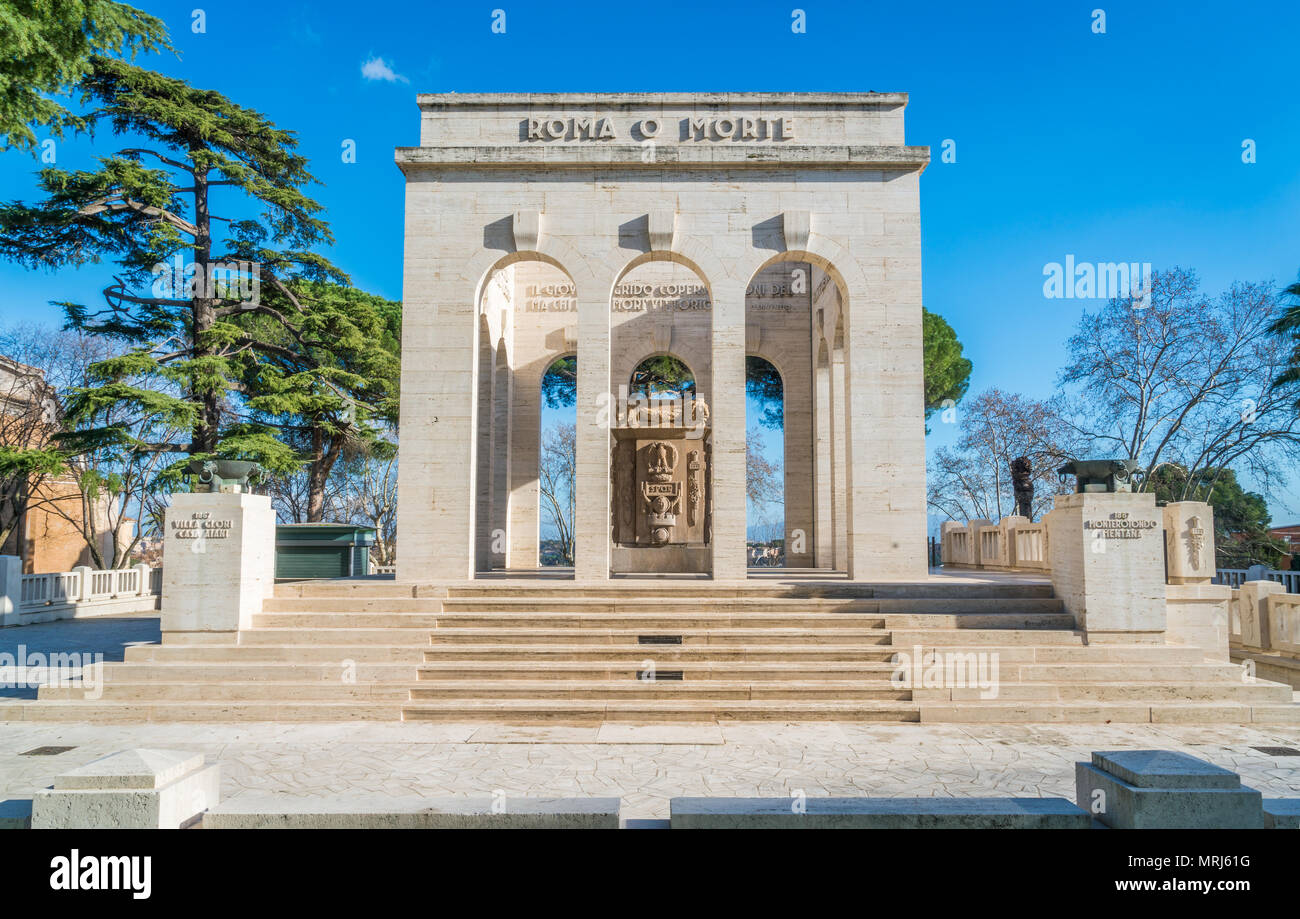 Ossuary Rome Garibaldi mausoleum in rome hi-res stock photography and images - Alamy