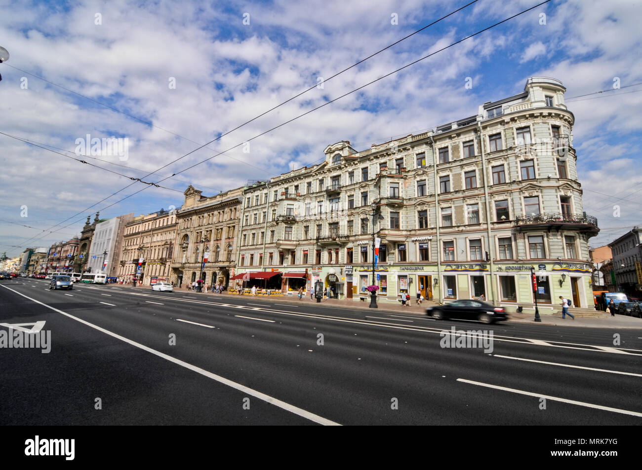 Nevsky Prospekt, Saint Petersburg, Russia Stock Photo